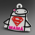 Flork-SM.png Flork Super Mom keychain
