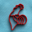 Capture d’écran 2016-12-19 à 09.45.00.png Free STL file Cookie Cutter Rooster・3D print object to download