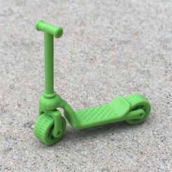 MiniScooter1.jpg Free STL file Mini Scooter* - Solid and Multi-Material**・3D print model to download