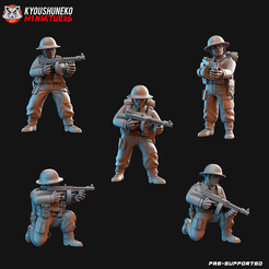 BEF-SMG-Infantry.png STL file british smg infantry・3D printer model to download, kyoushuneko_miniatures