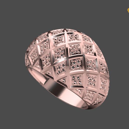 Gents Ring - STL READY 3D model