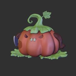 pumpkin_01.jpg STL file Halloween Scary Cute Pumpkin・3D printing design to download