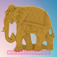 1.png Indian elephant,3D MODEL STL FILE FOR CNC ROUTER LASER & 3D PRINTER