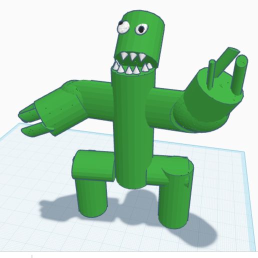 STL file Green - Rainbow Friends 🌈 ・Model to download and 3D print・Cults