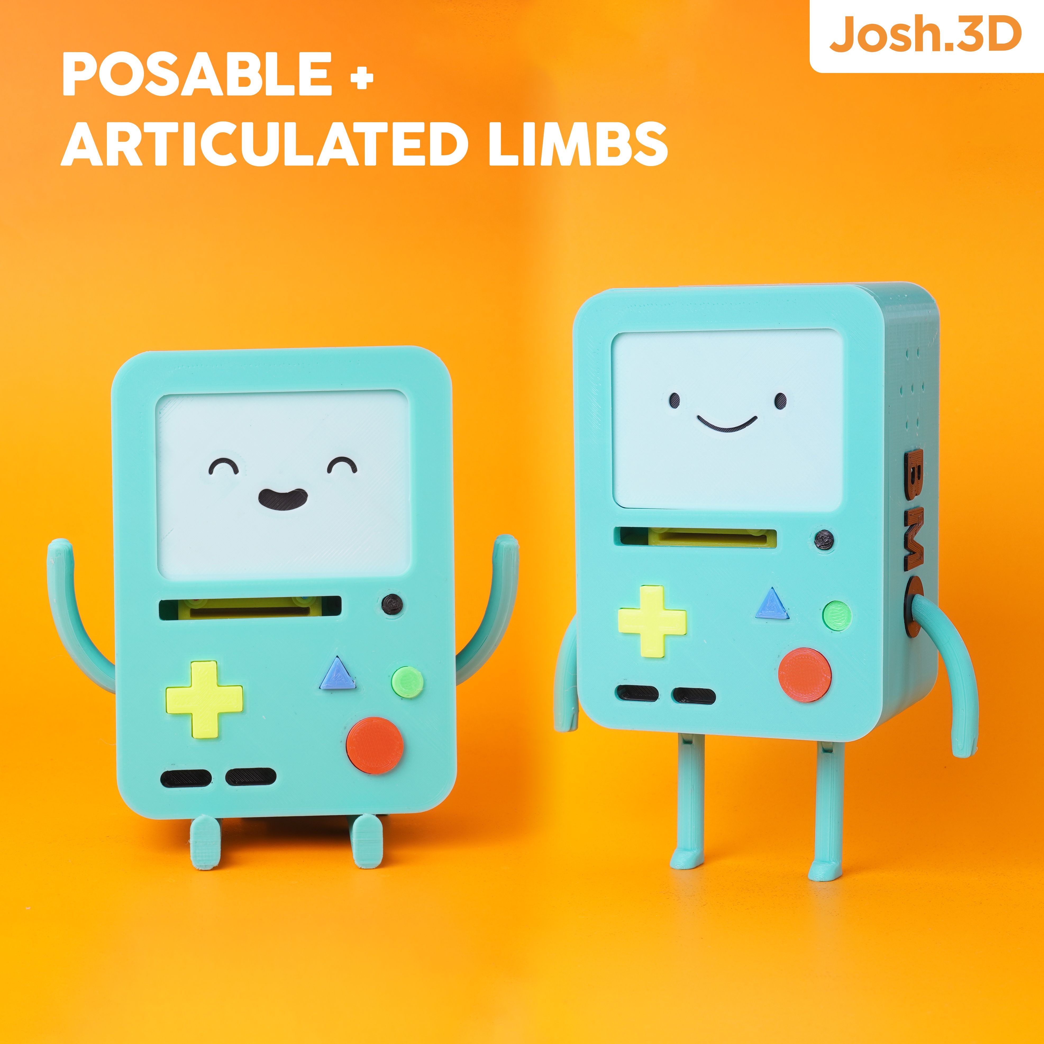 BMO limbs.jpg 3D file BMO - with show accurate internal parts!・3D print model to download, Josh3Dshop
