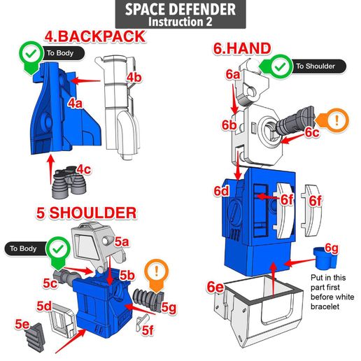 Space_Instruction2.JPG DÉFENSEUR DE L'ESPACE ARTICULÉ (pas Astro Megazord) - AUCUN SUPPORT