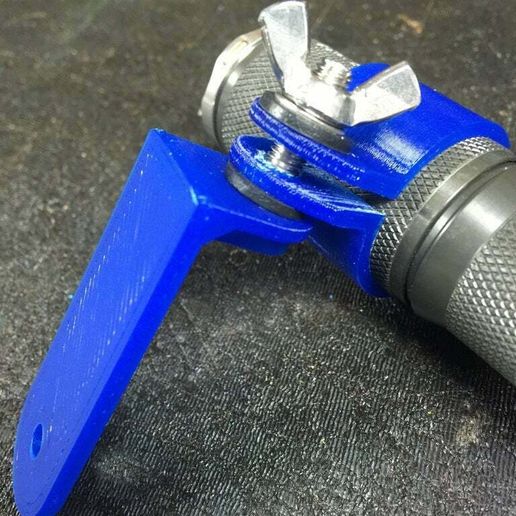 Download free STL file Flashlight Holder Bracket • 3D print model ・ Cults