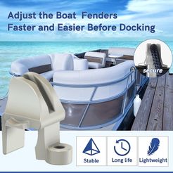 Pontoon-Rail-Fender-Hanger-04-00.jpg Fichier STL Réglable Pontoon Boat Square Rail Fender Cleat/Clip/Hanger for Bumper mount marine Bimini Kayak Canoe Boat Yacht Motorboat ph-04 3d print and cnc・Design pour impression 3D à télécharger