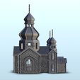 4.png Orthodox brick cathedral with bell tower and double towers (3) - Flames of war Bolt Action USSR WW2 Cold Era Modern Russia