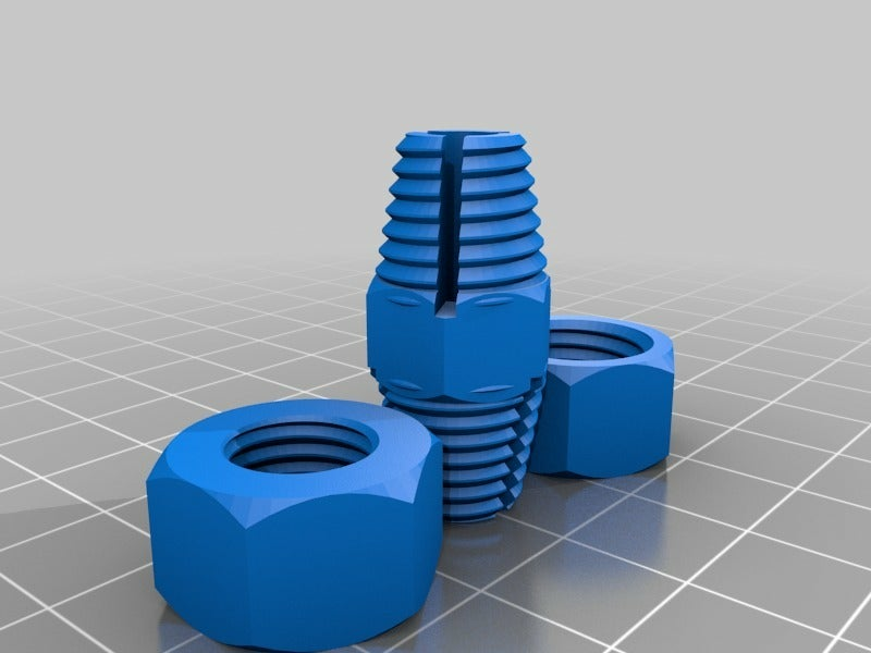 Download free STL file My Customized Parametric tapered thread coupling • 3D printer model ・ Cults