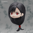 tifa03B.png TIFA CUSTOM HAIR NENDOROID CHIBI FINAL FANTASY VII