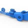 60.jpg Diecast Dragster old school à moteur avant avec coque Version 5 Echelle 1:25