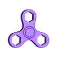 pla_spinner_w_38nuts.stl Fidget spinner with built in plastic bearing using 3/8" nuts