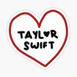 TaylorSwift-Design.jpg Taylor Swift Heart Cookie Cutter and Stamp