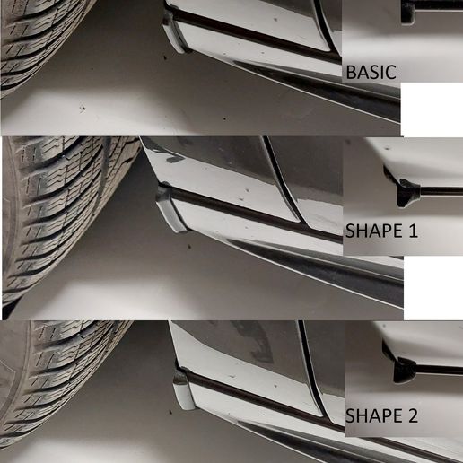 MUD GUARDS Peugeot 508 - 3 shapes