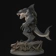 Untitled12_002.jpg Mutant Shark Warrior 3D Print Ready