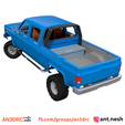 K20cc_4.png 3D Printed RC Car Chevrolet K20 Crew Cab Pickup by AN3DRC