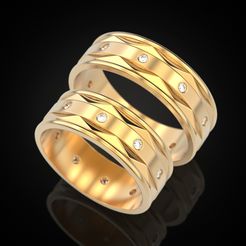 Wedding-ring-83-1.jpg Fichier STL Anneau de mariage 83・Objet imprimable en 3D à télécharger