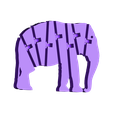 120_elephant.STL Flexi Articulated Elephant