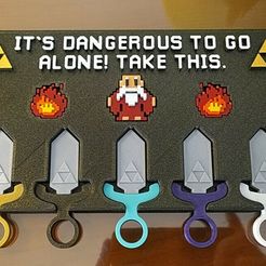 1615740565892.jpg STL file Zelda wall key holder・3D printer model to download