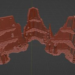 Bug-Infested-3-story-ruin-Combo-Update-01.jpg 3D file Bug Infested 3 story Ruins COMBO 3in1 terrain WH40k・3D printer model to download