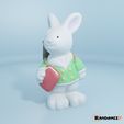 Book-Lover-Bunny-2_Render.jpg 3D file Book Lover Bunny #2・3D print model to download