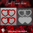 double-heart-frame-decor.png Double Heart frame decor / Valentine decor / Heart cake topper / Heart shaker / double heart picture frame decor