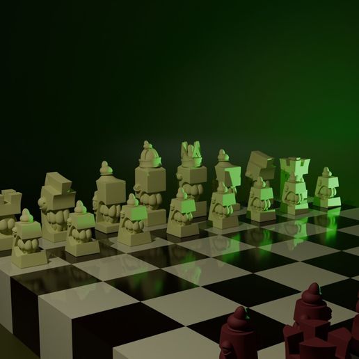 Monster Blocks Chess Set