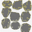 Gen1-Full-set.png Pokemon Cookie Cutters All Starters + Evolutions
