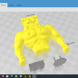 18.png 3D-Datei Muscle Spongebob meme sculpture 3D print・Design für den 3D-Druck zum Herunterladen