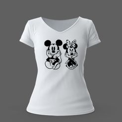 MICKEY-MOUSE-Y-MINNIE.jpg STL file MICKEY MOUSE AND MINNIE SVG / STL・3D printing template to download