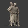 1.2333.jpg German Soldiers in a coat with mg 38 and 98k mauser rifel