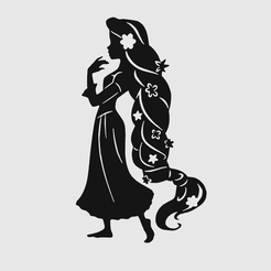 Raiponce.png Archivo STL Rapunzel・Idea de impresión 3D para descargar