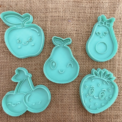 frutas.png Fichier STL CERISE CERISE POIRE POIRE FRAISE FRAISE AVOCAT AVOCAT AVOCAT POMME POMME FRUITS FRUITS EMPORTE-PIÈCE EMPORTE-PIÈCE EMPORTE-PIÈCE BISCUITS・Modèle imprimable en 3D à télécharger