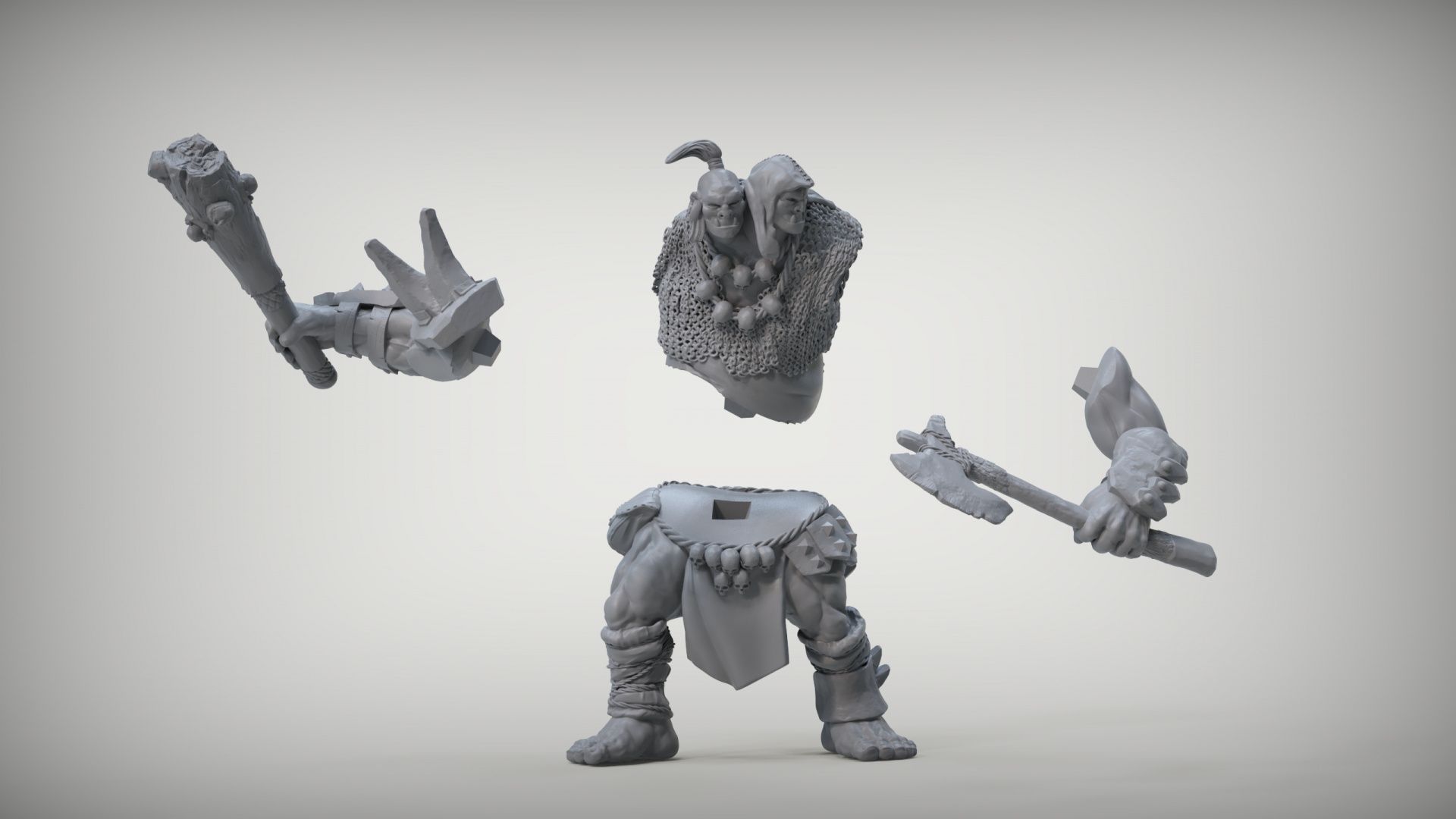 Descargar archivo Gigante de dos cabezas • Diseño para impresión en 3D