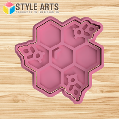 COLMENA_ABEJA.png Bee hive cookie cutter bee