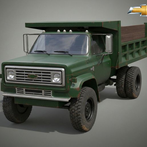 Chevrolet C70 – 1979 Dump Truck STL 3D Print Model