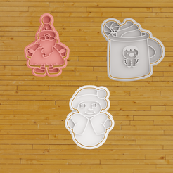 untitled.png STL-Datei COOKIE CUTTER weihnachtliche Kombination・Design für 3D-Drucker zum herunterladen