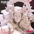 231020 Wicked - Scarlet squared 07.jpg Wicked Marvel Scarlet Witch Sculpture: STLs ready for printing