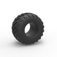 1.jpg 3D file Diecast Monster Jam tire 29 Scale 1:25・3D printing design to download