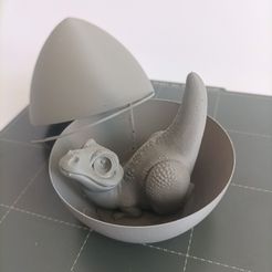 1678718817492.jpg STL-Datei Ostern Raptor-Ei・Design zum Herunterladen und 3D-Drucken