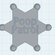 PoopPatrolBadgeFromTinkerCAD.jpg Poop Patrol Badge