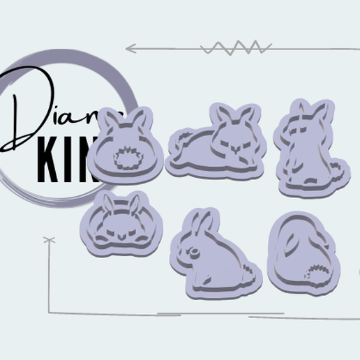 easter / rabbit / basket / basket / duck / eggs / carrot 3D model