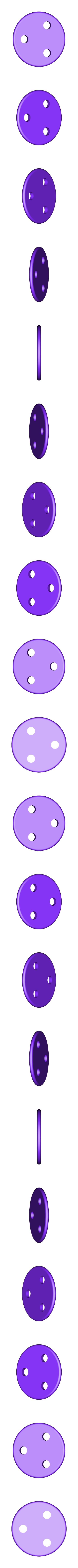 Macaron_filling_3holes.stl Printable Macaron