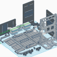 Final MHB04C- Mecha Hangar Bay 04 Customizable-all parts8.png -MHB01-04C- Mech Hangar Bay HG Bundle Set 3D print model files