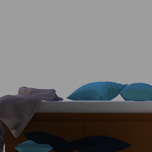 bed_0015.jpg single bed and Pillows