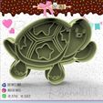 107-Tortuga-feliz.jpg Tortuguita Feliz - happy turtle cookie cutter - happy turtle cookie cutter