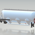 cisterna-cementera-camion-en-ho.png H0 scale cement transport trailer