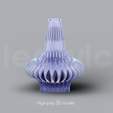 B_8_Renders_00.png Niedwica Vase B_8 | 3D printing vase | 3D model | STL files | Home decor | 3D vases | Modern vases | Floor vase | 3D printing | vase mode | STL