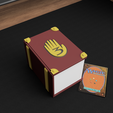 Journal-Gravity-Falls-Deckbox-Close.png Коробка для колод журнала Гравити Фолз - вмещает 100 карт - MTG, Pokémon, Yu-Gi-Oh! Коробка для колод